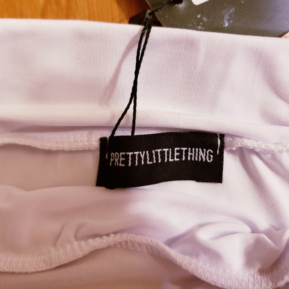 Pretty Little Thing-White Split Midi Skirt - Picture 6 of 6